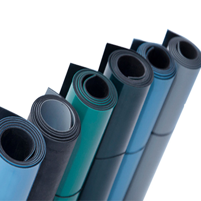 طويلة الأمد الفينيل ESD الاستاتيكيه PVC الكلمة حصيرة مخصصة الحجم اللون الأزرق