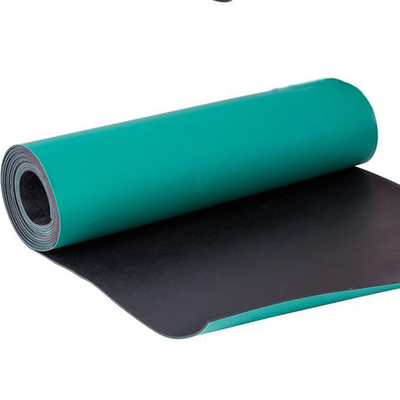 الأخضر 1.2mx10m 2mm ESD حصيرة المطاط الاستاتيكية لطاولة طاولة العمل