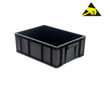 معدات التعبئة والتغليف القابلة لإعادة التدوير ESD Tote صندوق تخزين مضاد للكهرباء الساكنة Esd Pcb صواني لورش العمل الإلكترونية
