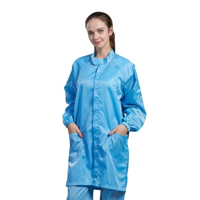 DG001 ملابس مكافحة ساكنة ESD Smock لغرف الأبحاث الصناعية