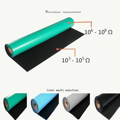 مقعد العمل PVC ESD Table Mat الاستاتيكيه المطاط الصناعي غرفة نظيفة