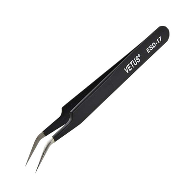 ESD يمكن التخلص منها ملقط Vetus Lash الطبية المائلة طرف الفولاذ المقاوم للصدأ
