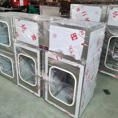 220V 50Hz 60Hz صندوق تمرير غرف الأبحاث GMP يمر عبر الصندوق Laminar Flow Dynamic
