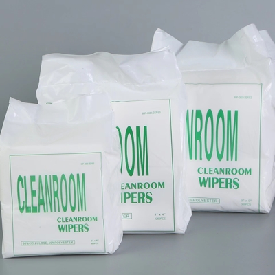 ممسحة من البوليستر الأبيض لغرف الأبحاث بالليزر لشاشة Maxclean Microfiber
